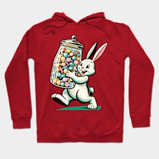 Cute bunny carrying candies Hoodie